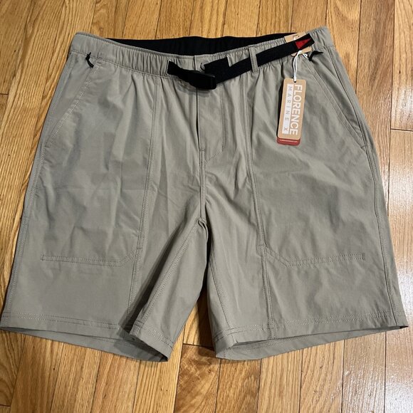 Florence Marine X F1 Expedition Utility Shorts Vintage Khaki Mens Size S NWT $95 - Picture 1 of 10